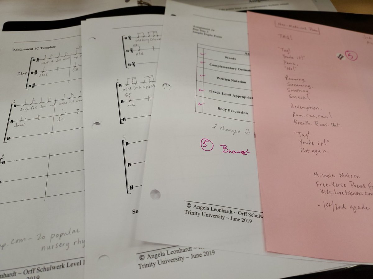 judi_lunstrum's tweet photo. Day 3 #trinityorff and it's looking good!👀👏💯 #orffpd2019  @leonhardtmusic @NISD_FineArts @NISDCable https://t.co/CUyKlSKZnM