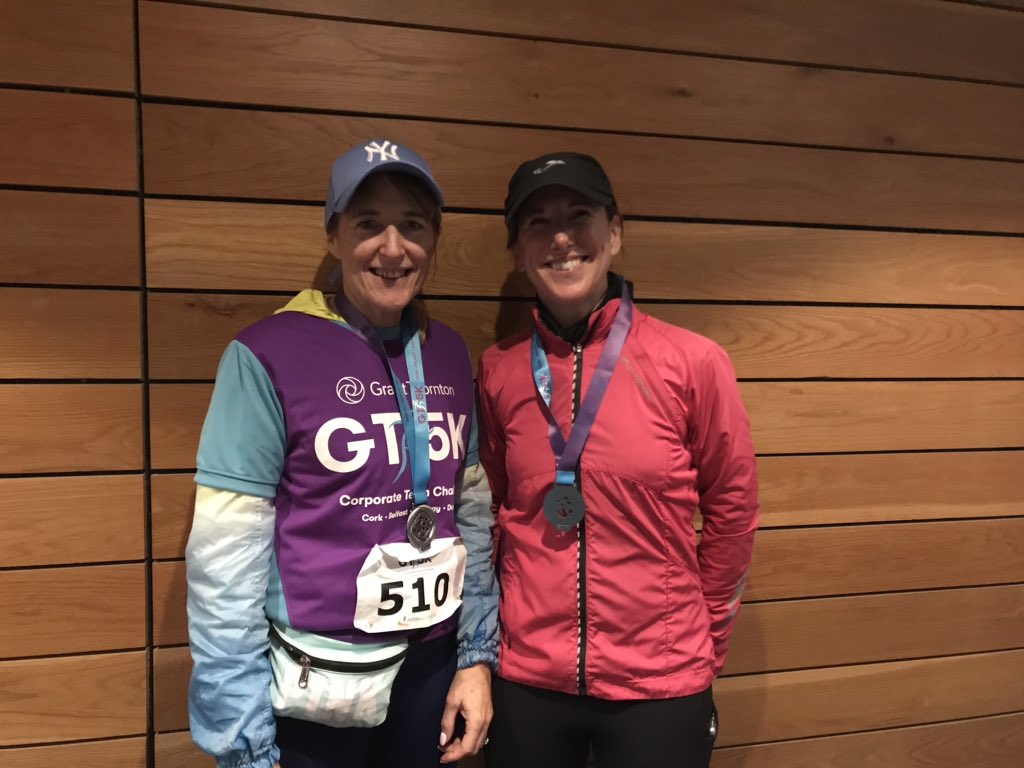 FastnetTalent's tweet photo. Many congrats to our fab team who competed in #GT5K run in #Cork today for #CorkSimon. Special mention to @ThereseKeohane @EimhinR who brought home some silver -3rd place in female category! #LifeatFastnet #givingback #charity https://t.co/mDL6SpstCt