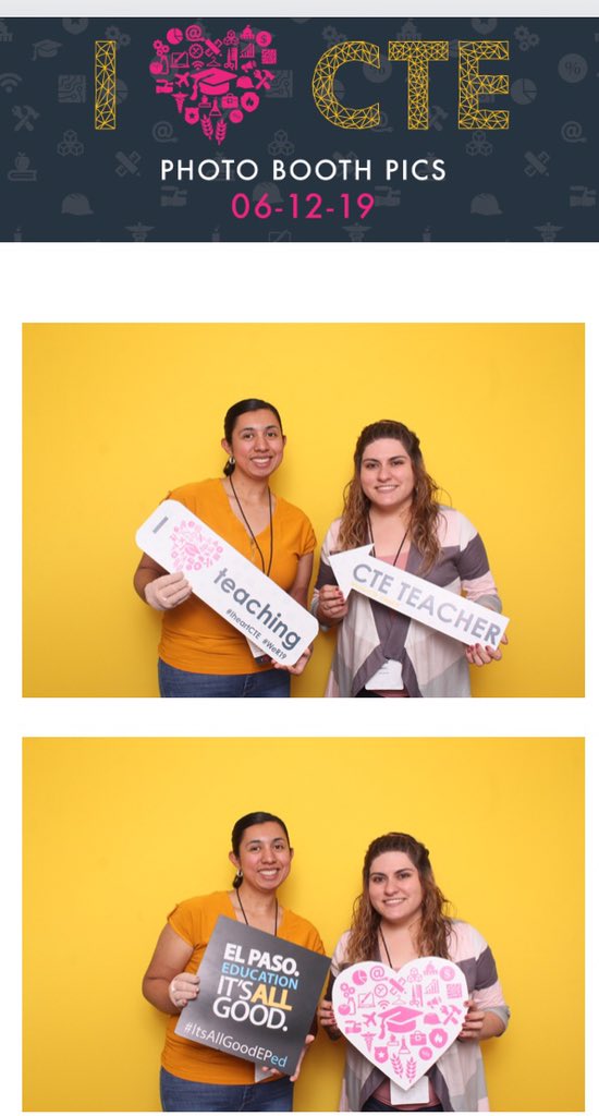 rosa_eli94's tweet photo. Had a great time at the CTE Conference #CTE #WeR19 #IheartCTE #SEHS #MychoiceSEISD https://t.co/StqI5WTdIX