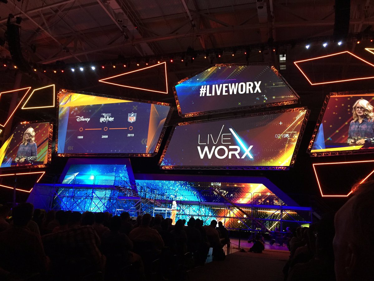 Enjoying the talk by today’s keynote speaker at #LiveWorx , CIO of the NFL, Michelle McKenna.