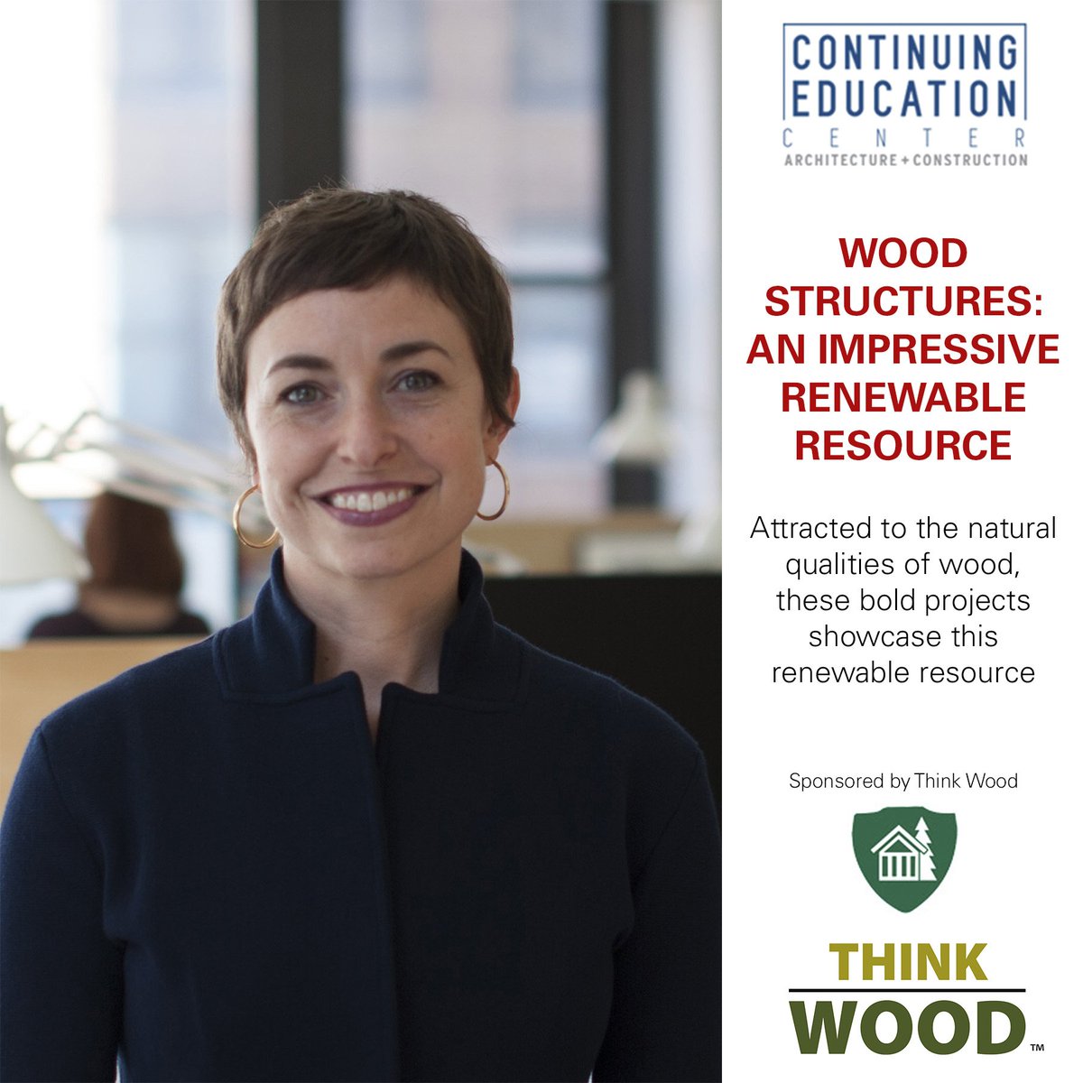 LeersWeinzapfel's tweet photo. LWA's Ashley Rao, AIA, LEED, AP presents on Mass Timber design for the Nation's first large-scale mass timber residence hall, The @UniversityOfArk Stadium Drive Residences in #CECenter @ThinkWood webcast, “Wood Structures: An Impressive Renewable Resource:
https://t.co/6OsAqRgSGL https://t.co/csVwndGx8e