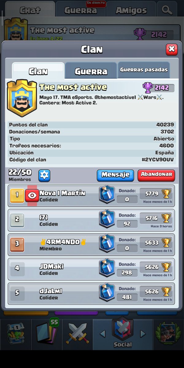 A qué esperas para entrar y aportar tu granito de Arena?Siempre viene bien. Buscamos Liga Legendaria. Serás Bienvenido. 👍RT se Agradece