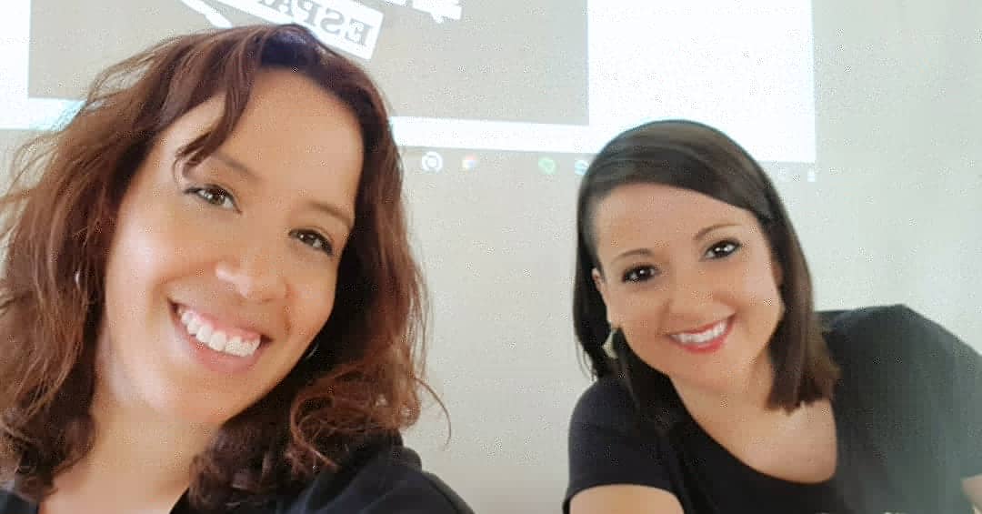 hiphopworkSpain's tweet photo. Raquel Delgado y Mayesty Lady, en la conferencia "Mujeres, Poesía y Hip Hop" , en el ciclo Paraula de Santa Coloma! @rakeldelgado79
@mayestylady 
#GenerationHipHopGlobal
#GenerationHipHopSpain
#santacolomadegramenet
#Poesía #Rap #Feminismo https://t.co/dUoGrFL6yI