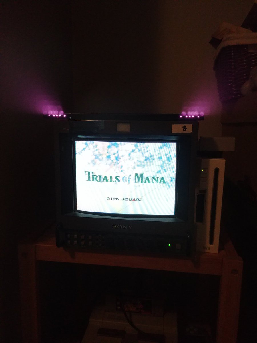 Now THIS is cool. Trials of Mana/Seiken Densetsu 3 on my CRT. M2, the developer responsible for the English/Switch port, didn't jam the new translation overtop of the existing game, but actually hacked the ROM properly, meaning it's playable on emulators/original hardware.