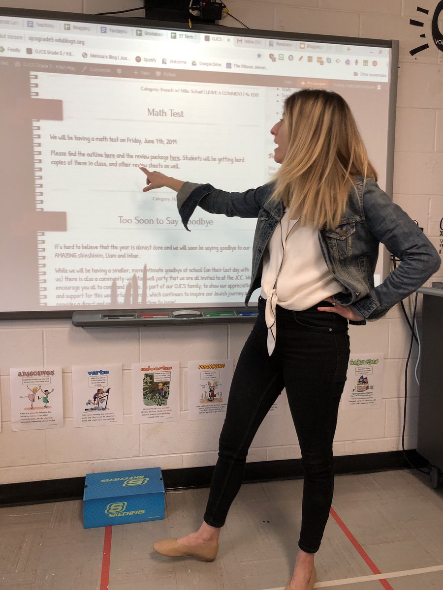 LKrantzberg's tweet photo. Thank you @melissa_thomp for inviting us into your class today for some #pineapplePD all about #studentblogging in grade 5 @The_OJCS! Very excited try out student #blogfolios in my class next year #staytuned 🤞 https://t.co/HYKRshITsB