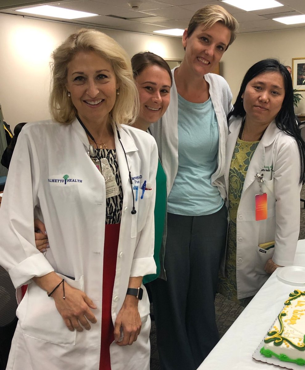 ThePalliator's tweet image. Sweet congratulatory wishes as we approach the end of fellowship! Thank you Prisma Health and Dr. Aung! #hpm #hpmclassof19