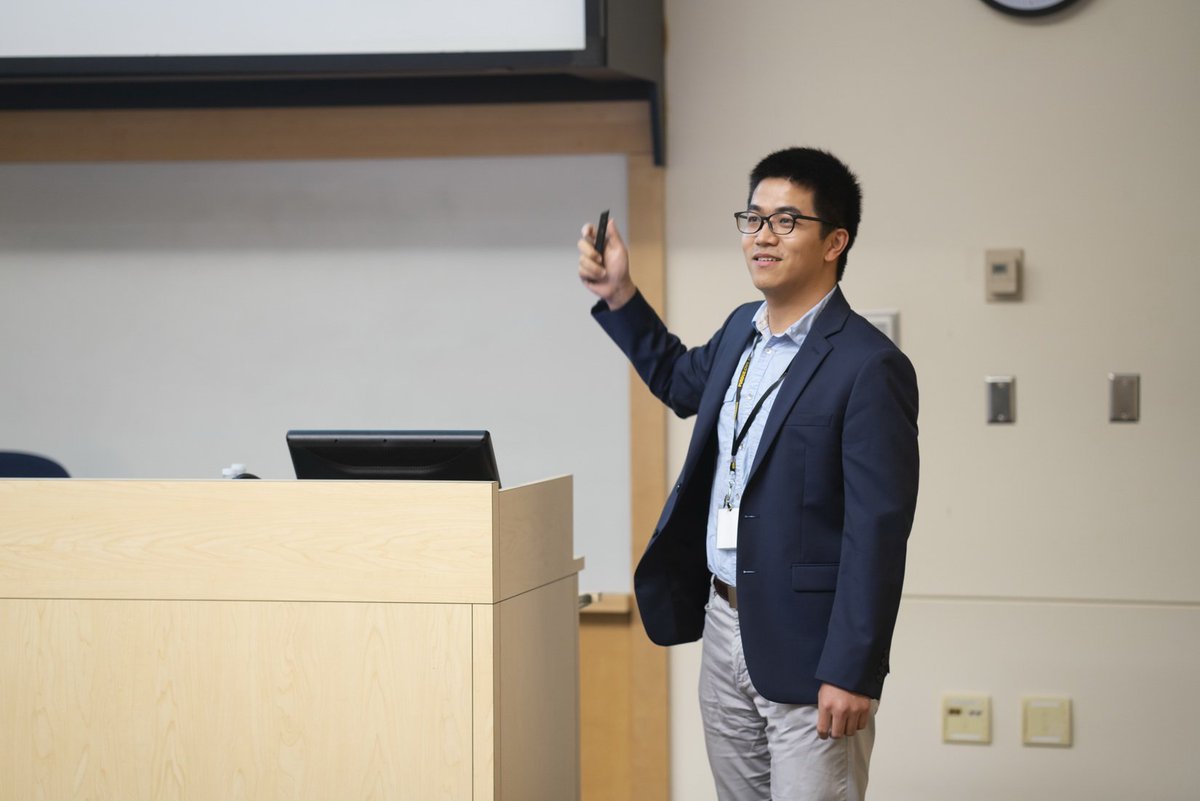 NHanCE Lab students, Gaojian Huang and Nade Liang, presented their driving-related research projects during the 1st Annual Conference on Next-generation Transport Systems on Friday, May 31, 2019.