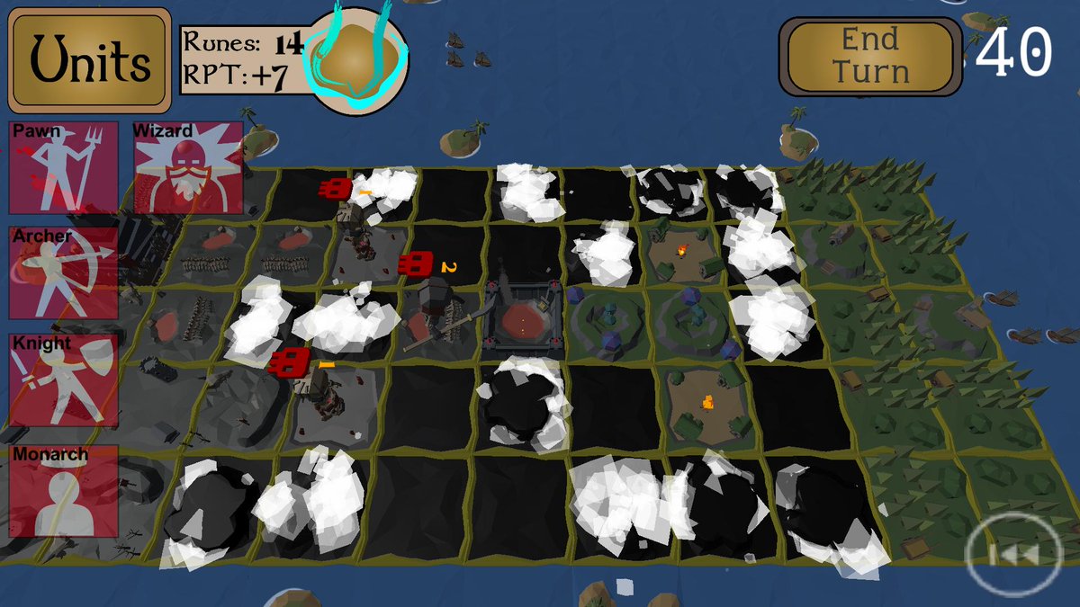 Claim_STG's tweet photo. We have updated some UI elements, created indicators for the units, and added in sound effects! #indiedevhour https://t.co/ljJIoGWfWm