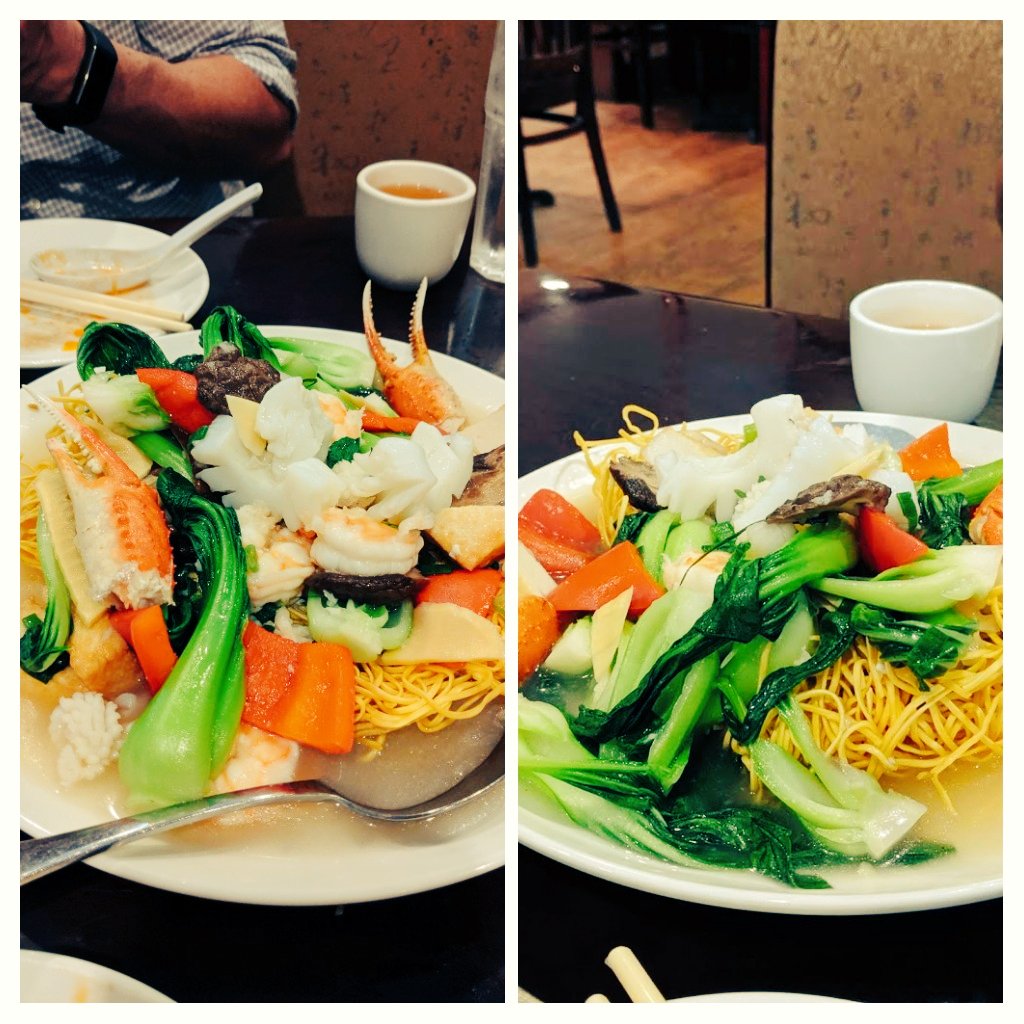 art_artlee's tweet photo. #NJ "Today's lunch" @ Shanghai Bun #princetonjunction #porksoupdumplings #shrimpdumplings #hotandsoursoup #chickendumplings w/ #peanutsauce #seafoodpanfriednoodles #gastronomia #fooddesign #representationalart #collageart #relajado #vida https://t.co/RgWTsPS8uM