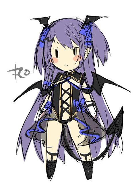 小悪魔お嬢様。あとでちゃんとした等身の描きたい 