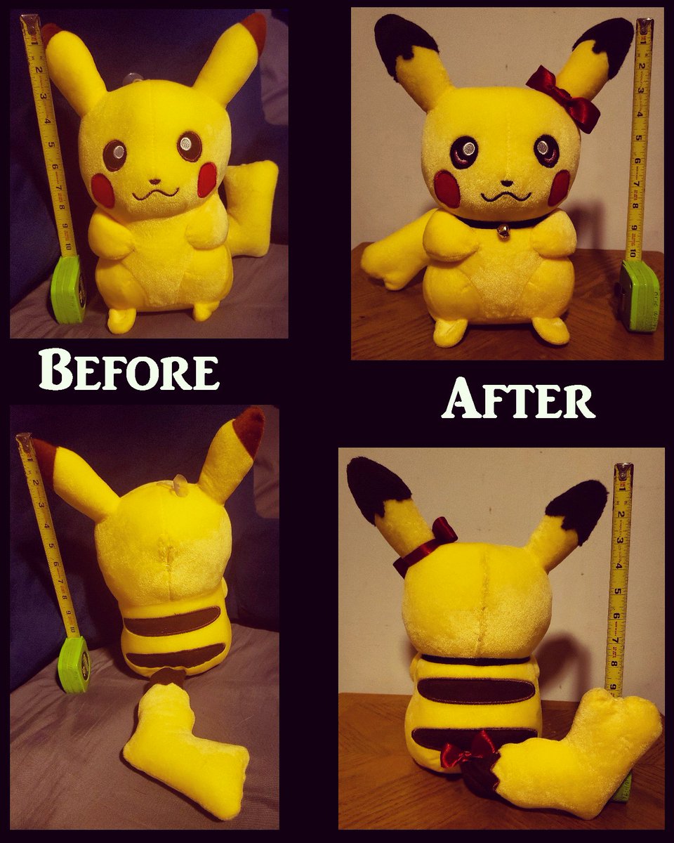 starynight9846's tweet photo. #diy #handmade #oc #pokemon #ocpokemon #femalepikachu #pikachu #sireika1011 #birthdaypreasent #cute #deviantart https://t.co/BE9qoRjtCd