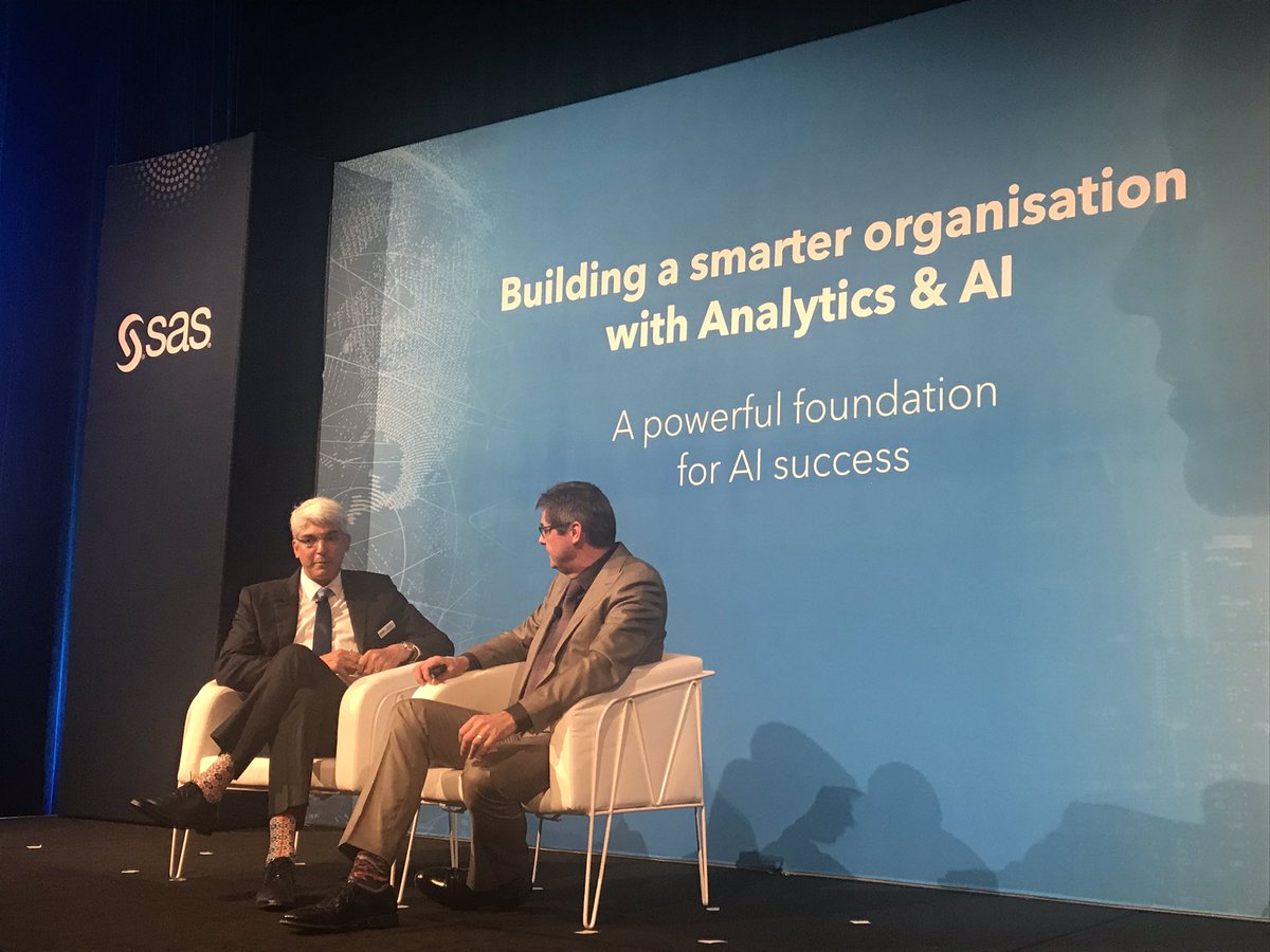 @oschabenberger is joined on stage by @deepak talking all things AI and Analytics. #Road2AI