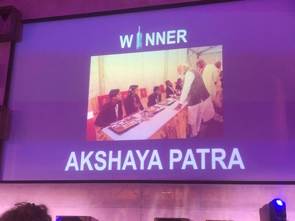 vinitilak's tweet photo. Honored to win the BBC Global Food Champions award #akshayapatra, #dogood, #alleviatehunger https://t.co/IEQX1VVRq4