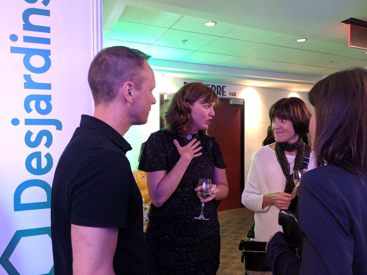 sanoux's tweet photo. Félicitations à Annie Nepveu de @OrgDIS_MOI finaliste nationale au défi au #galaDefiOSEntreprendre 💚 @cooperathon @hackinghealth @DesjardinsLab @DesjardinsCoop https://t.co/eggqj9UtX6