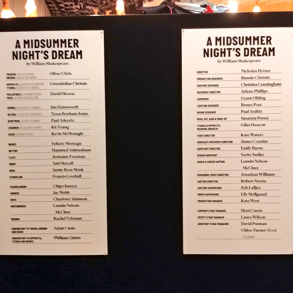 cdn_panda403's tweet photo. Make sure you go watch #AMidsummerNightsDream @_bridgetheatre!!! This is the most entertaining and engaging production of this play I've ever seen on stage.  Bravo to the whole cast, crew &amp; all involved! 🌟👏🏻 #BridgeDream https://t.co/at6u7bC8Ts