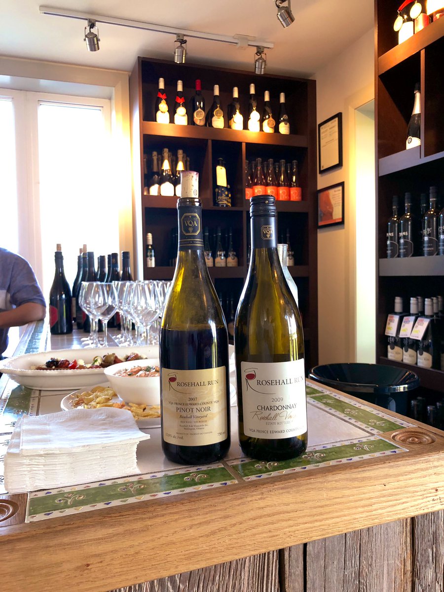 TheSpitter's tweet photo. Thanks To Dan and Lynn Sullivan @Rosehall_Run for a warm reception and some retro bottles of County wines. This tweet was was co-engineered with and by @bensigurdson. #NWAC2019 https://t.co/TjbldT72Bp