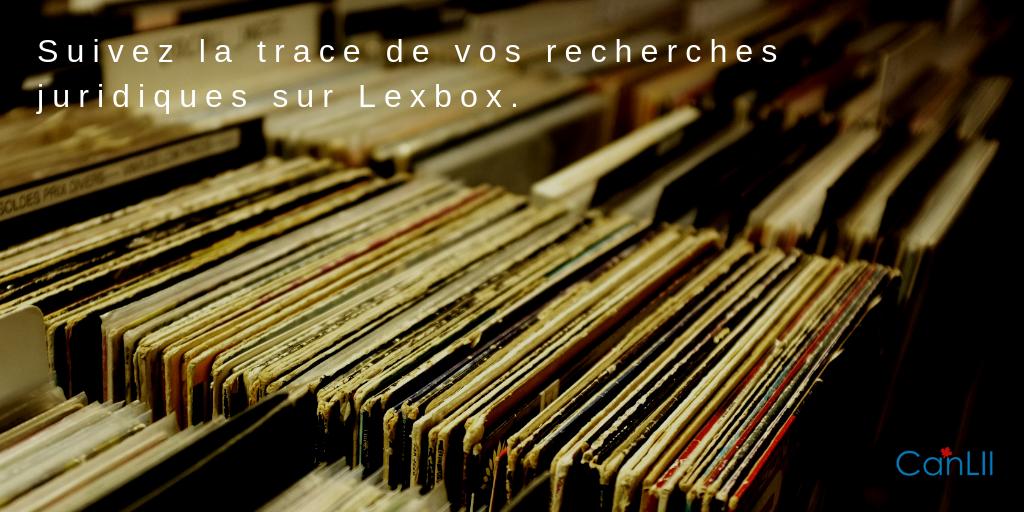 CanLII's tweet photo. 🔍 #Lexbox est un outil gratuit intégré à CanLII et qui est conçu pour vous aider effectuer un suivi efficace de votre recherche juridique en ligne. Suivez la trace de vos recherches juridiques sur Lexbox! 🔍
https://t.co/SJdrUTNtqM https://t.co/RAOwaplxBM