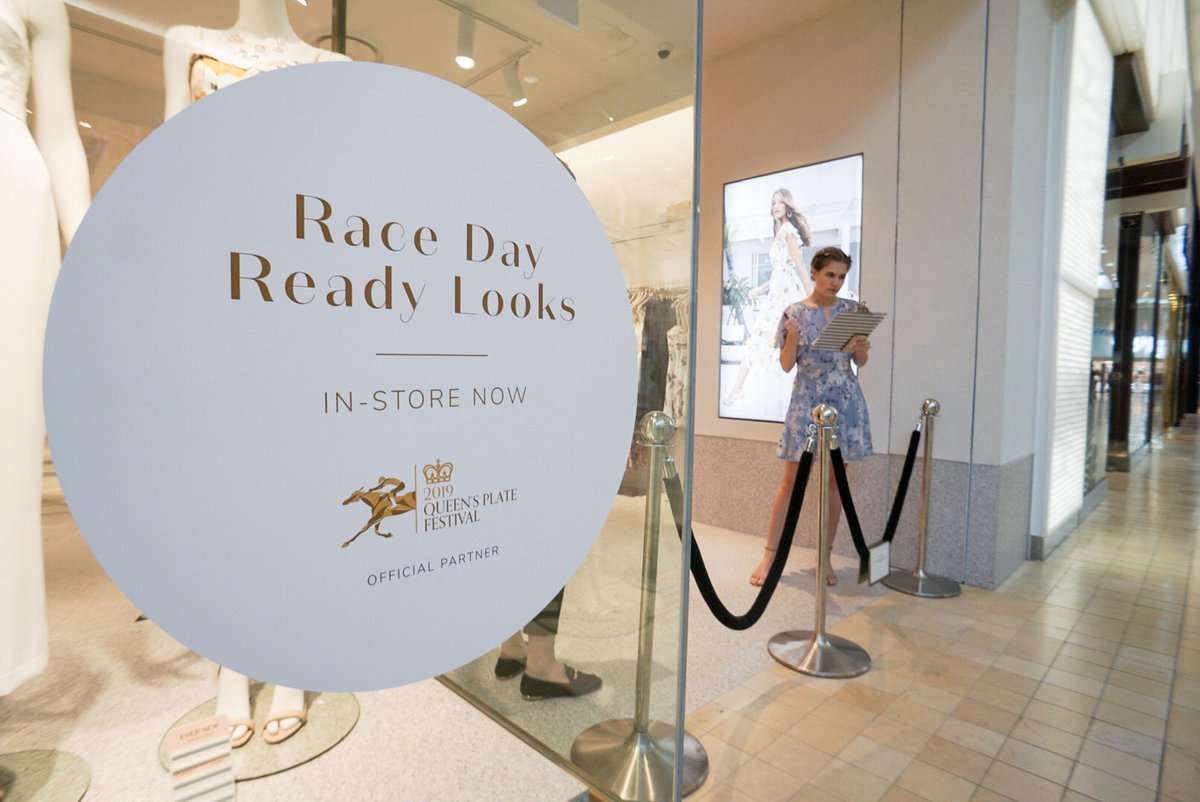 WoodbineTB's tweet photo. Weโre just three weeks away from #QP19 & @evernewca is helping our guests get race day ready tonight at their new @shopSQUAREONE location! #EverNewStyle https://t.co/QeZQ6c2TEX