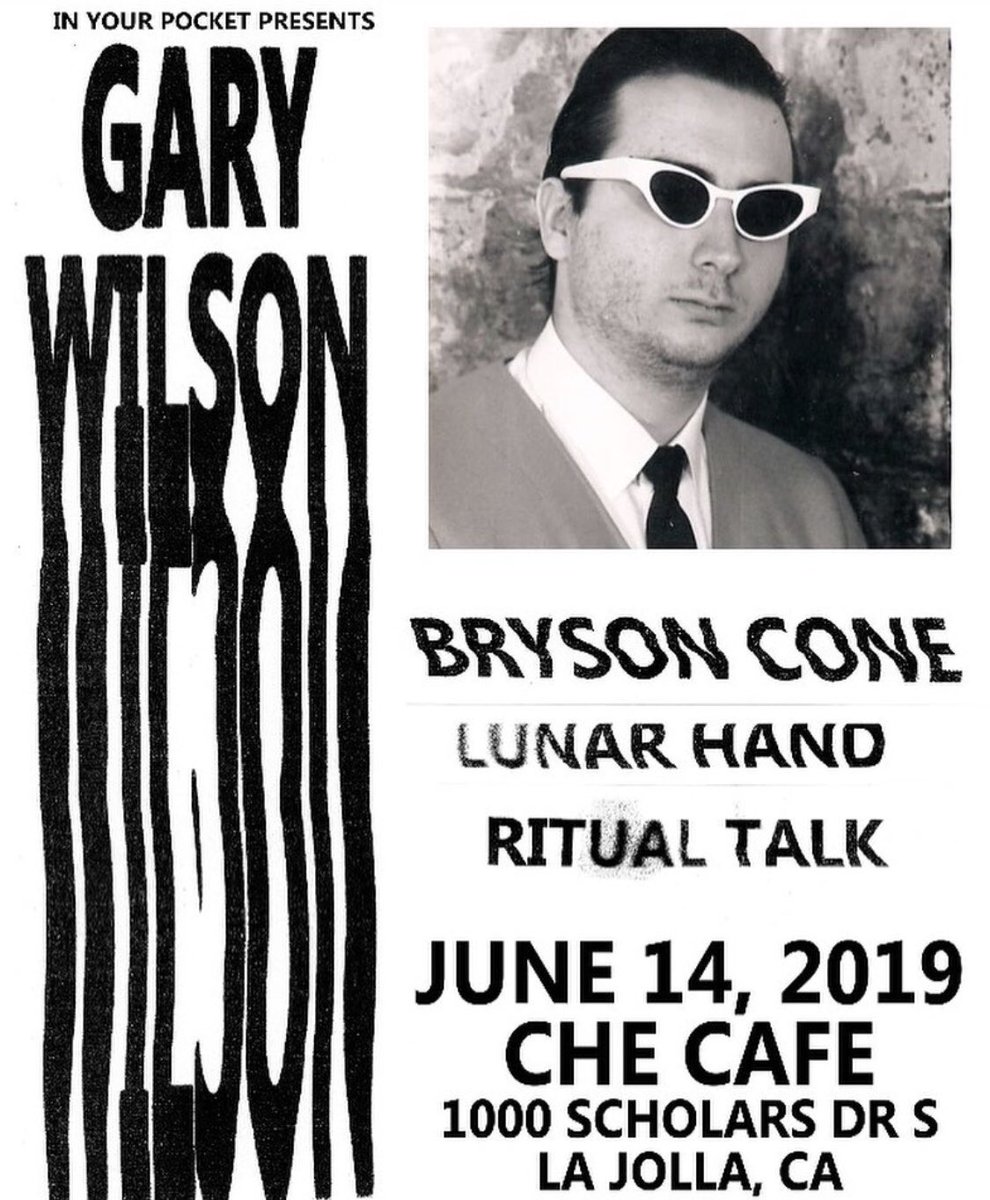 lunarhandband's tweet photo. Lunar Hand with Gary Wilson, Bryson Cone, and Ritual Talk this Friday night at the Che. 7pm 🌙 Pre Sale tickets are on sale here: https://t.co/sUQUtJgYtp https://t.co/I3QhgIsAHL