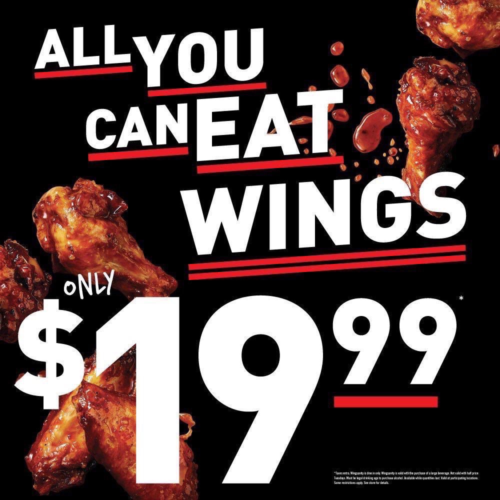 StLouisDixon's tweet photo. Game 7 Stanley Cup Finals! Watch it here!! #WINGSANITY IS BACK! Get ALL YOU CAN EAT WINGS for only $19.99 all through June at our location - 557 Dixon Road #Deals #AYCE #Etobicoke https://t.co/c0xmlGab1x