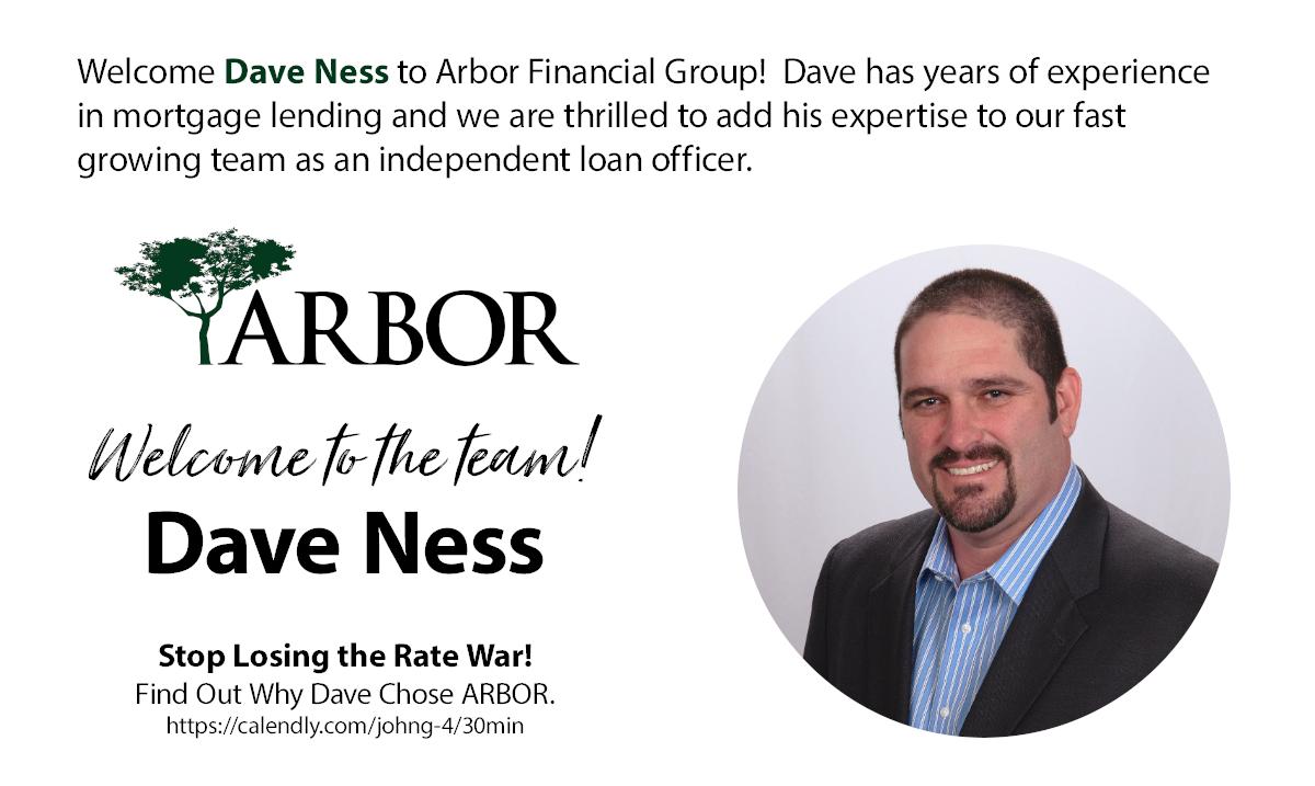 ArborFG's tweet photo. Welcome Dave Ness to the ARBOR family! https://t.co/axSLzCzdji