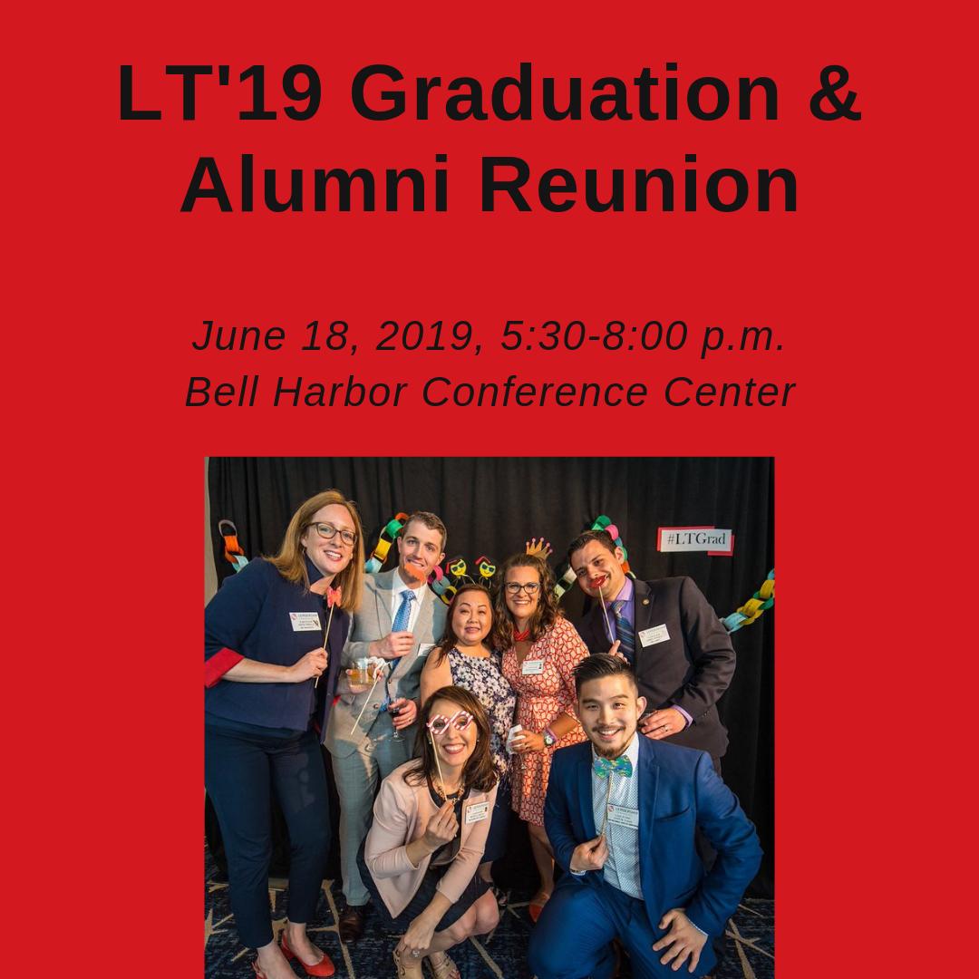 lt_sea's tweet photo. LT'19 Graduation &amp; Alumni Reunion is next week! Join us to reconnect with the LT community, celebrate the graduating class, and hear keynote remarks from @IjeomaOluo Register: https://t.co/evHG5HY5ZS #CelebrateLT19 https://t.co/n2IbUajjz8