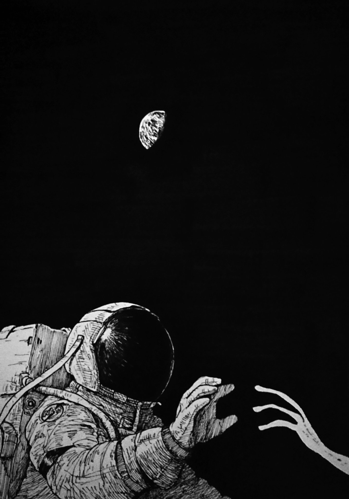 Sakajun なんでもいいから俺の黒背景を見ろ 質量のある黒 深みのある黒 が描きたい