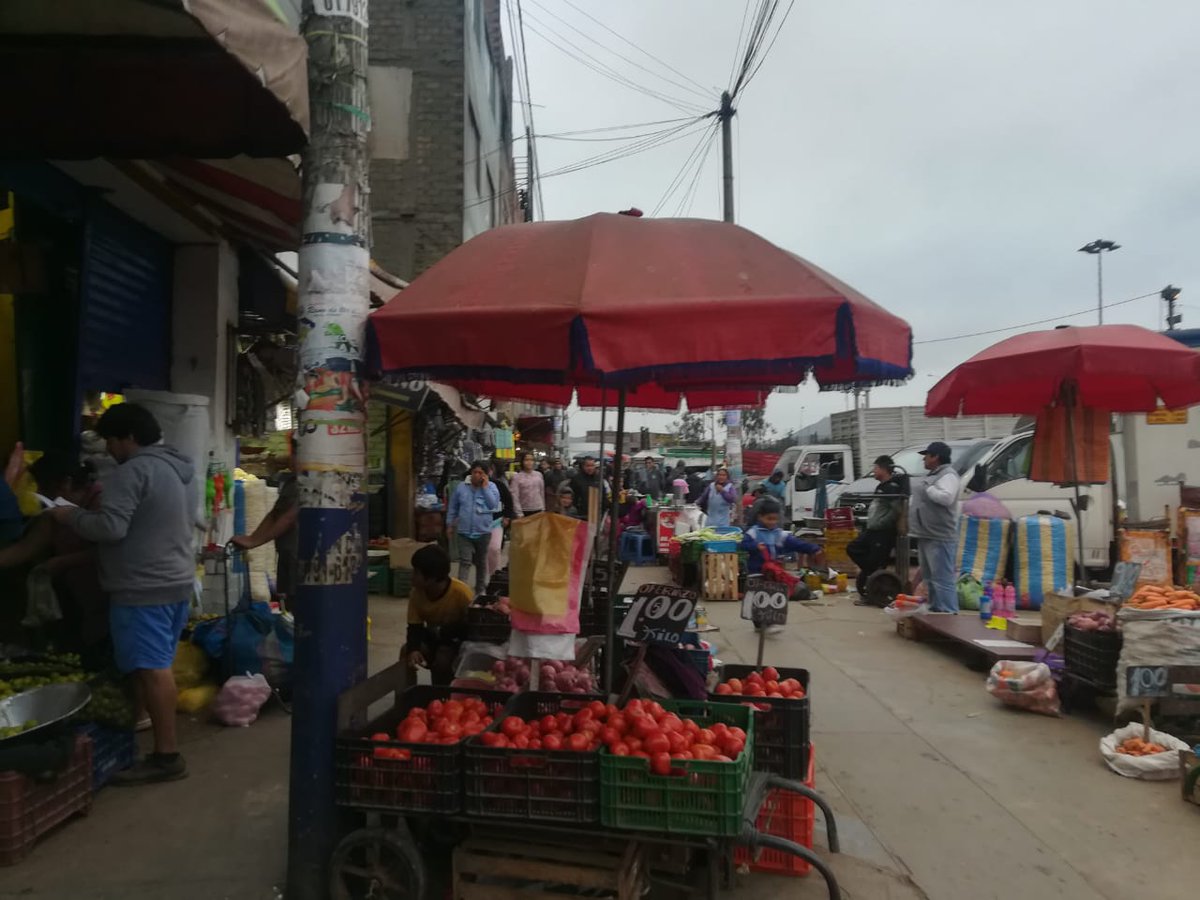 RutaExito's tweet photo. Nuestra reportera, Maria Elena Inga, estuvo en la avenida Zarumilla, cerca a la estación Caquetá del distrito de San Martín de Porres. La informalidad se sigue apoderando en las calles de Lima. ¿Algún día acabará? 🤔 https://t.co/hA9SBTfLcG