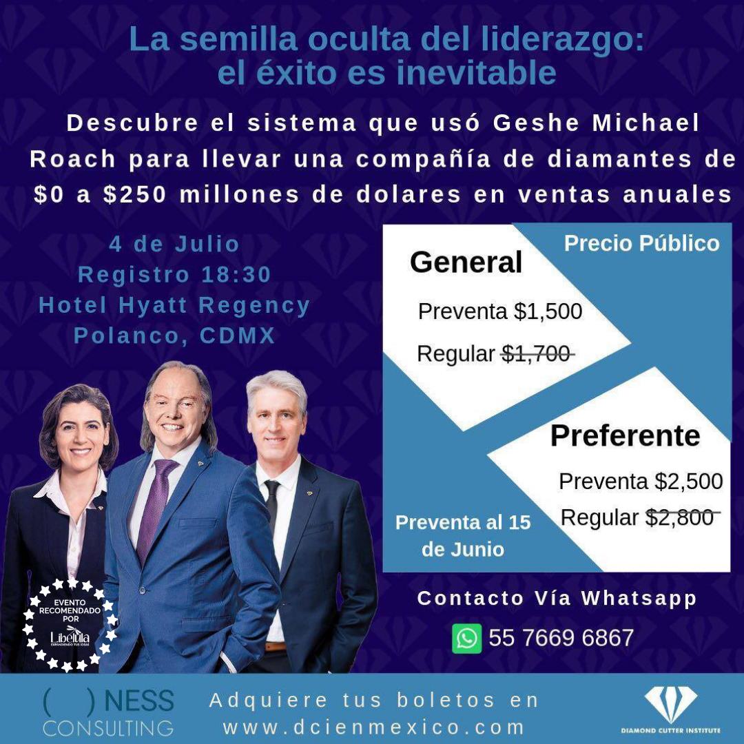Libelulaei's tweet photo. ✅ R E C O M E N D A C I Ó N ✅🏅 #GesheMichaelRoach en #CDMX Escucha al autor de #ElTalladorDeDiamantes y aprendamos una visión más humana del éxito y los negocios.  Inf. 55 7669 6867 https://t.co/Iwa99MUzj1