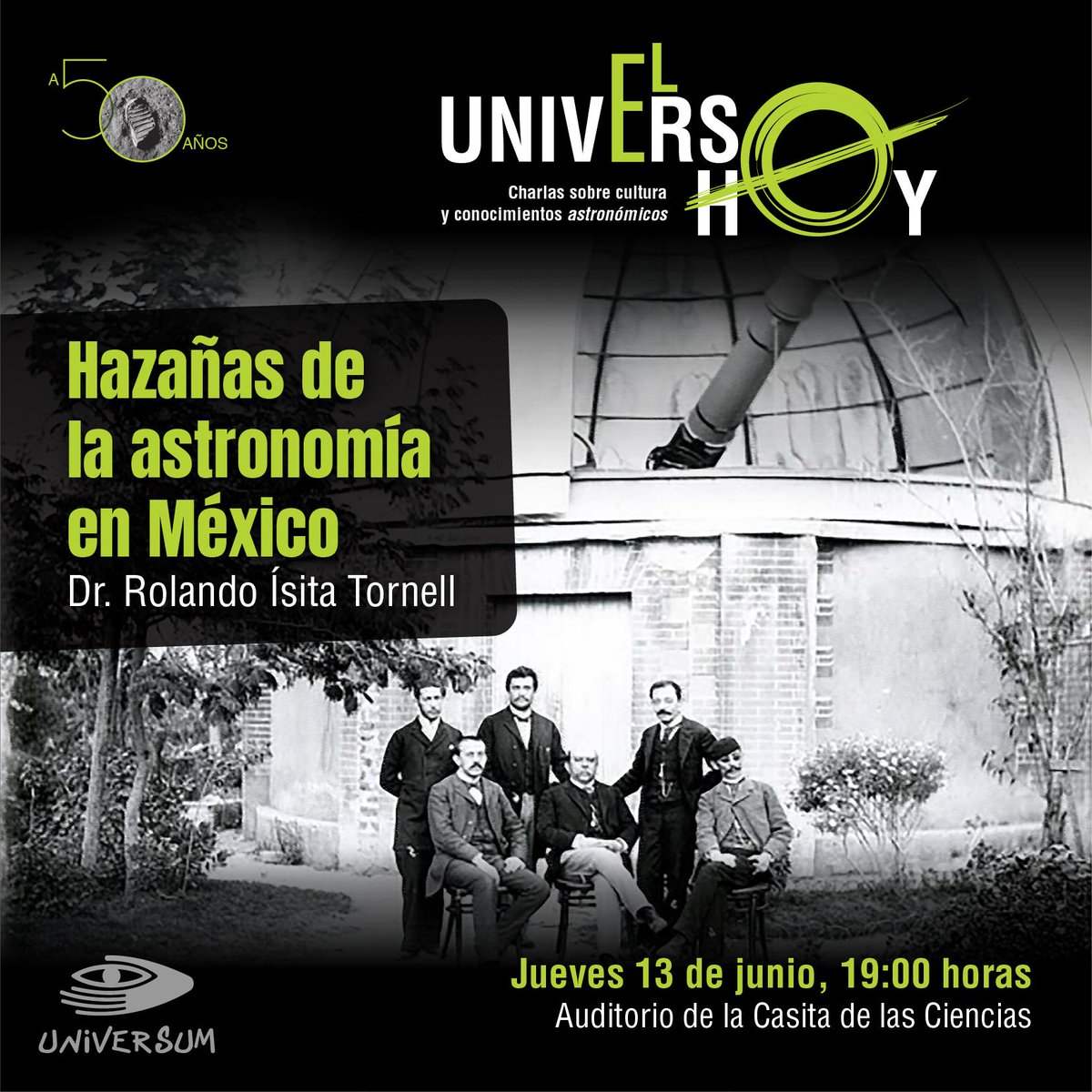 La historia de la astronomía en nuestro país inicia desde tiempos prehispánicos.
Ven a este #JuevesdeAstronomía y conoce las grandes hazañas de los astrónomos mexicanos-> bit.ly/2UJw3oF
#EntradaLibre