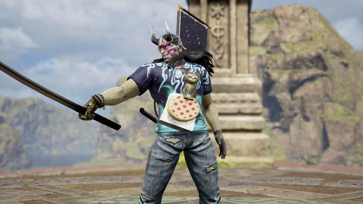 GameOver_Kamo's tweet image. 朝から飯作らず何作ってんだって話ですよ…
宇宙ネコＴシャツ 第二弾 (space cat T-shirt) 
#PS4share #ソウルキャリバー6 #soulcalibur