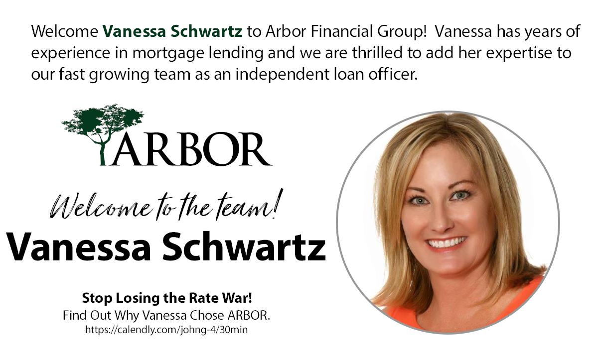ArborFG's tweet photo. Welcome Vanessa Schwartz to the ARBOR Family! https://t.co/n7TJOpojY3