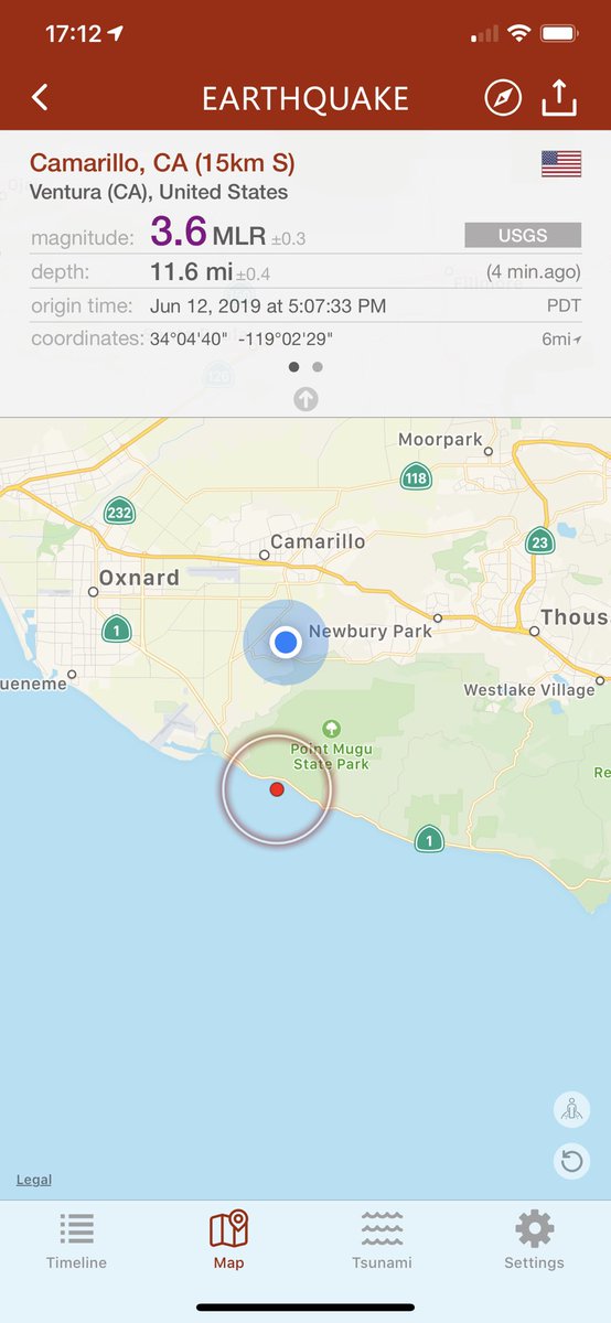 805Weather's tweet photo. @NWSLosAngeles Got me up out of my chair on in my third story apartment, everybody I’ve asked below me didn’t even notice it. #CAquakes https://t.co/IsYnLILD0w