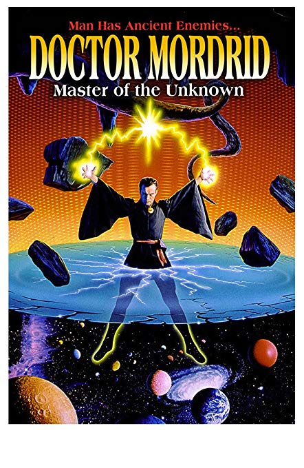 ComicCinemaCrew's tweet photo. For first and most likely only time we watched a movie that  wasn't technically based on a comic book @smizmarstudios, Meghan, and George watched Dr Mordrid, a movie that was supposed to be Dr Strange right up to the point where they were about to make it. https://t.co/maE0SjG9nf https://t.co/IJE9yfwmYu