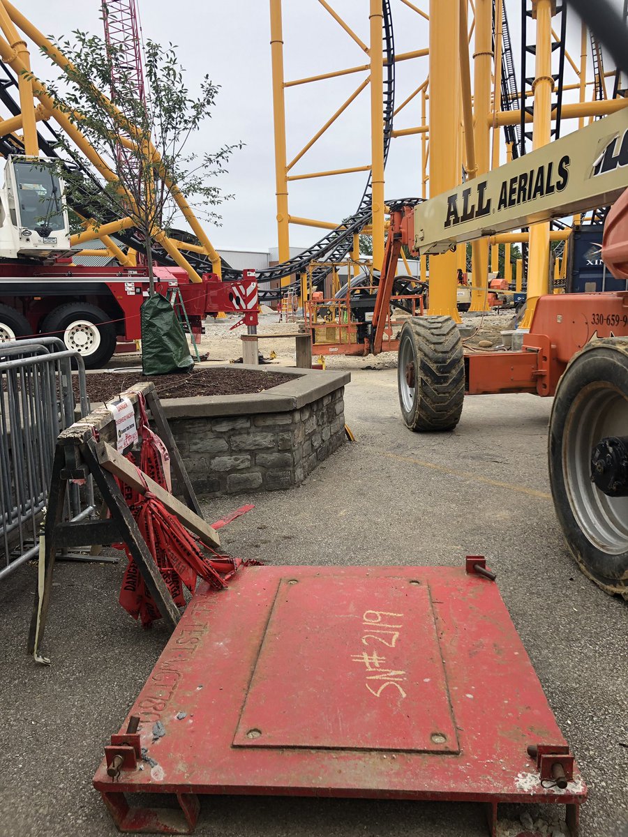 A little #SteelCurtain construction update! Only one more piece of track left. Will we be seeing some train testing soon? 🤔 #RideWithACE #SteelerCountry