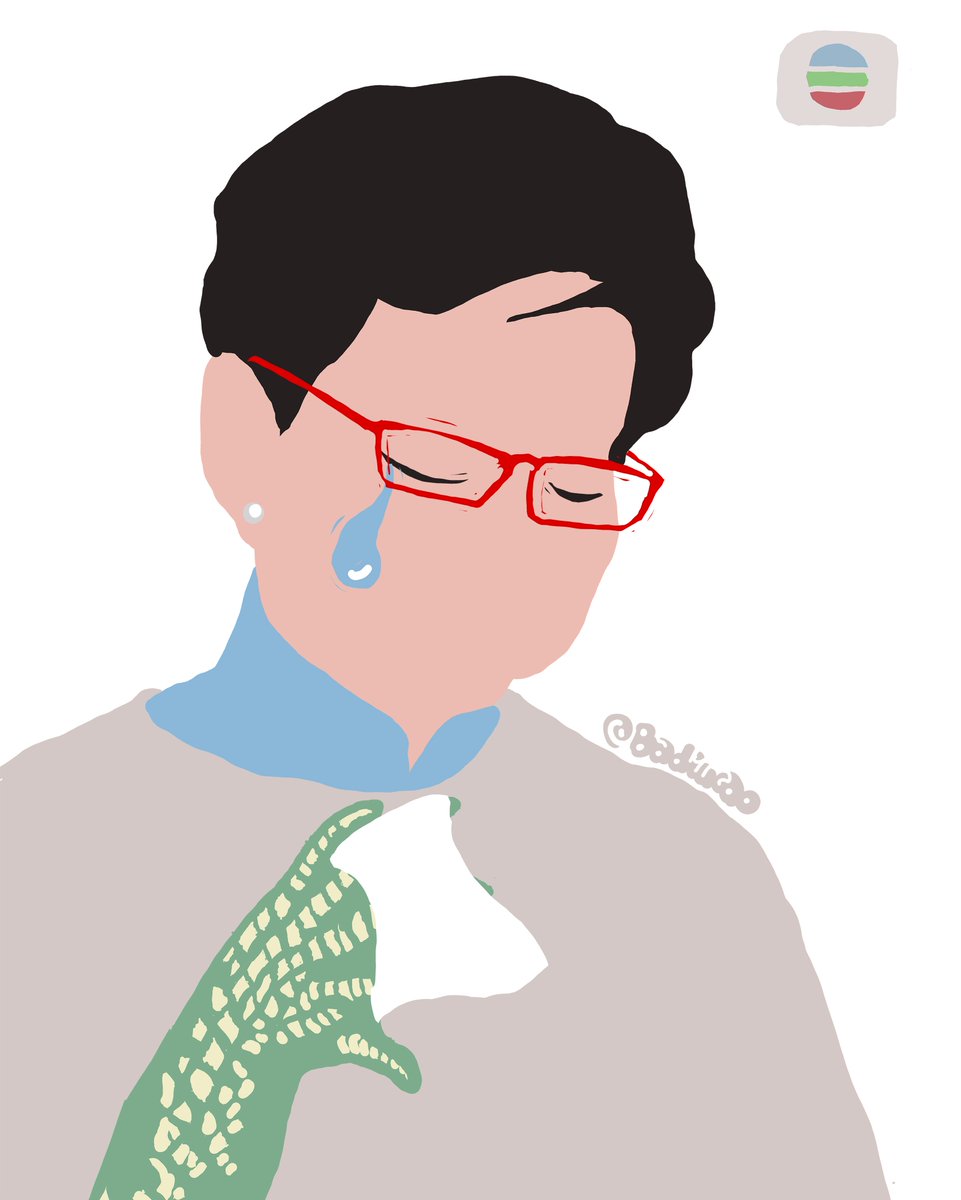 #Badiucao Cartoon 【Crocodile Tears】
#巴丢草 漫画 【鳄鱼的眼泪】
Carrie Lam cried on TV yesterday for her own “sacrifice” as young people in HK were beaten and shot by police. Hypocritical!
#NoChinaExtradition
林郑昨日在电视留下鳄鱼眼泪,无能,亦虚伪,何不落台?!
#反送中