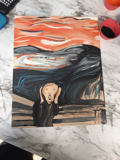 Done and already sold 😊 getting back into my art has been so peaceful! #vangogh #art #replica https://t<a href="/tag/art"class="tags"><span>#art</span></a><a href="/tag/vangogh"class="tags"><span>#vangogh</span></a><a href="/tag/replica"class="tags"><span>#replica</span></a>