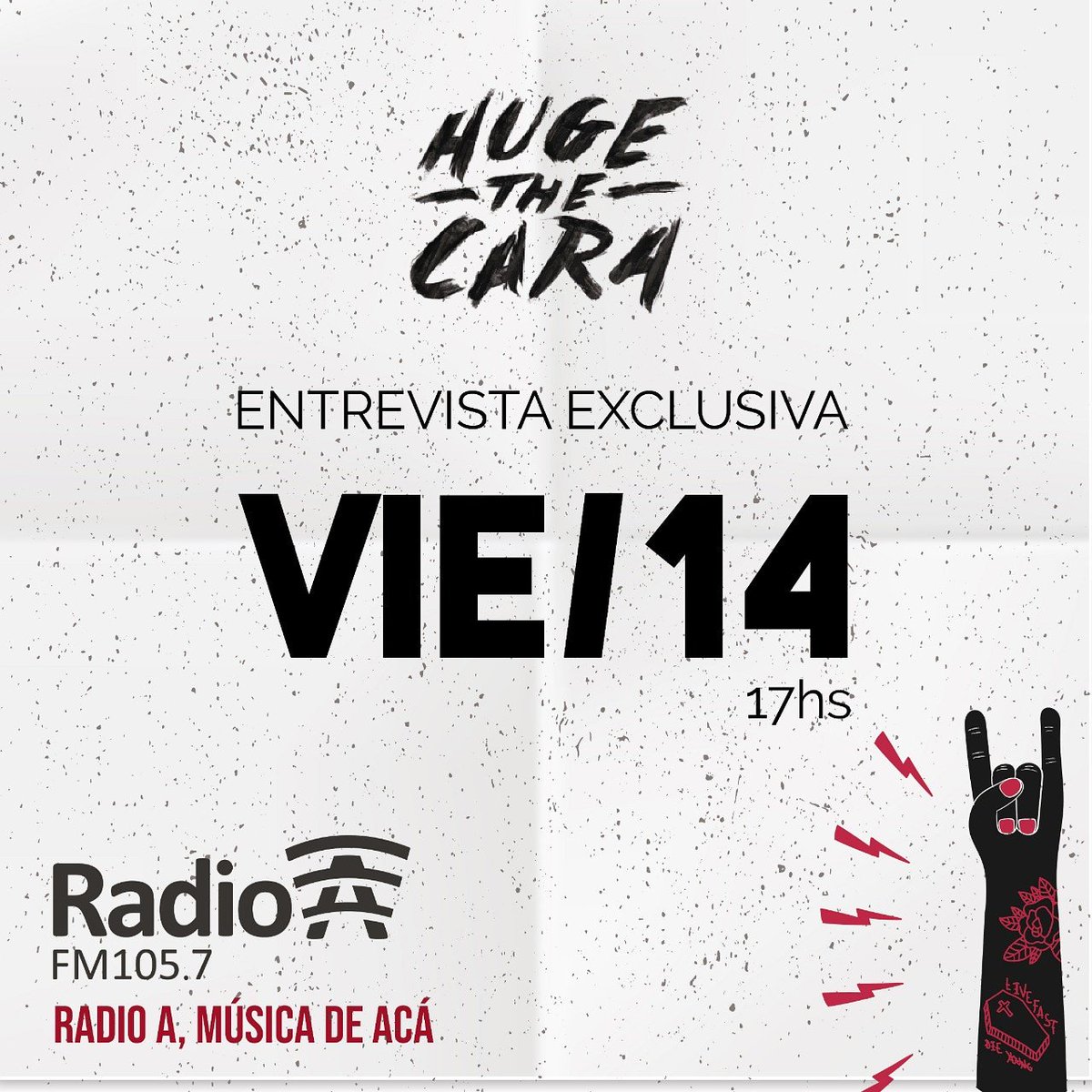 faingoldmarcos's tweet photo. Arrancamos un ciclo de entrevistas imperdibles.
Este viernes @EliseoRodriguex entrvista a @HugetheCara
105.7 "Seamos #musica lo demas no importa"
Online https://t.co/G36VWw90kv https://t.co/4VZY9MXvip
