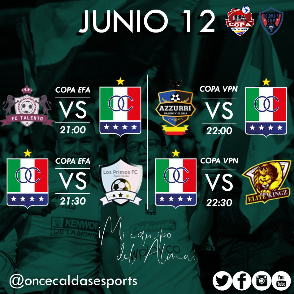 oncecaldasgg's tweet photo. Continuamos nuestro camino por la copa de la liga, hoy tendremos fechas en #CopaEFA Y #CopaVPN
Estamos preparados para afrontar el reto y estamos seguros que nuestro equipo hará un excelente trabajo. 🎮😉
#OnceCaldas #eSports 🇮🇹 #VamosOnceCaldas 🇮🇹 #VamosOnce https://t.co/EqUKfi8jH1