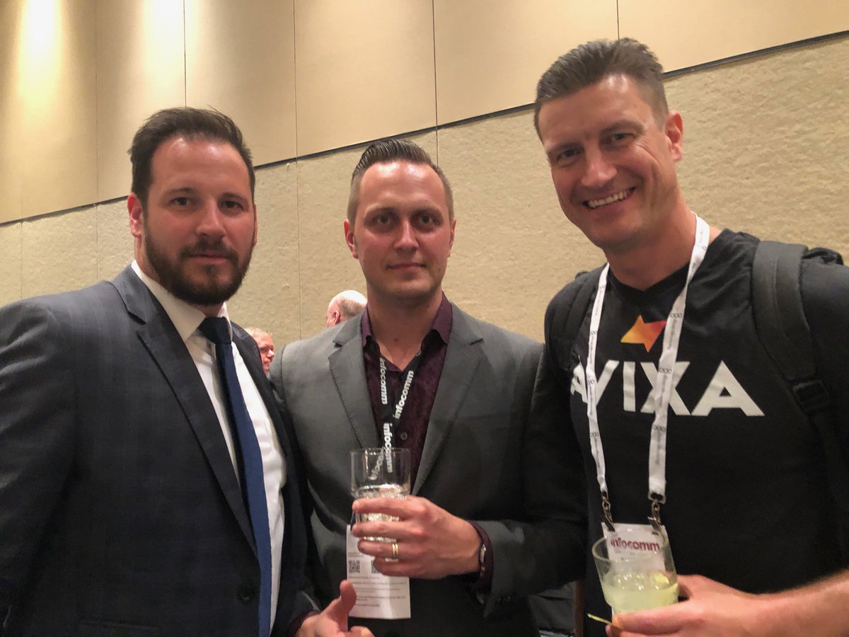How am i the short one in this #infoComm19  #AVSelfie  @AVPhenom <a href="/mattdscott/">Matt D. Scott</a>