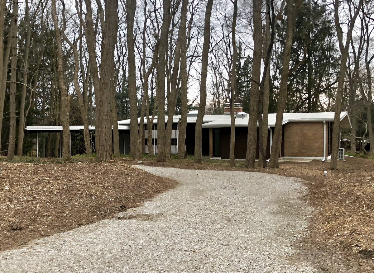 James Livingston, Forsyth House (1959) & Riverview House (1960) /// These were two of the earliest houses built in the neighborhood, one on the ravine side and the other with a view over the Huron River.