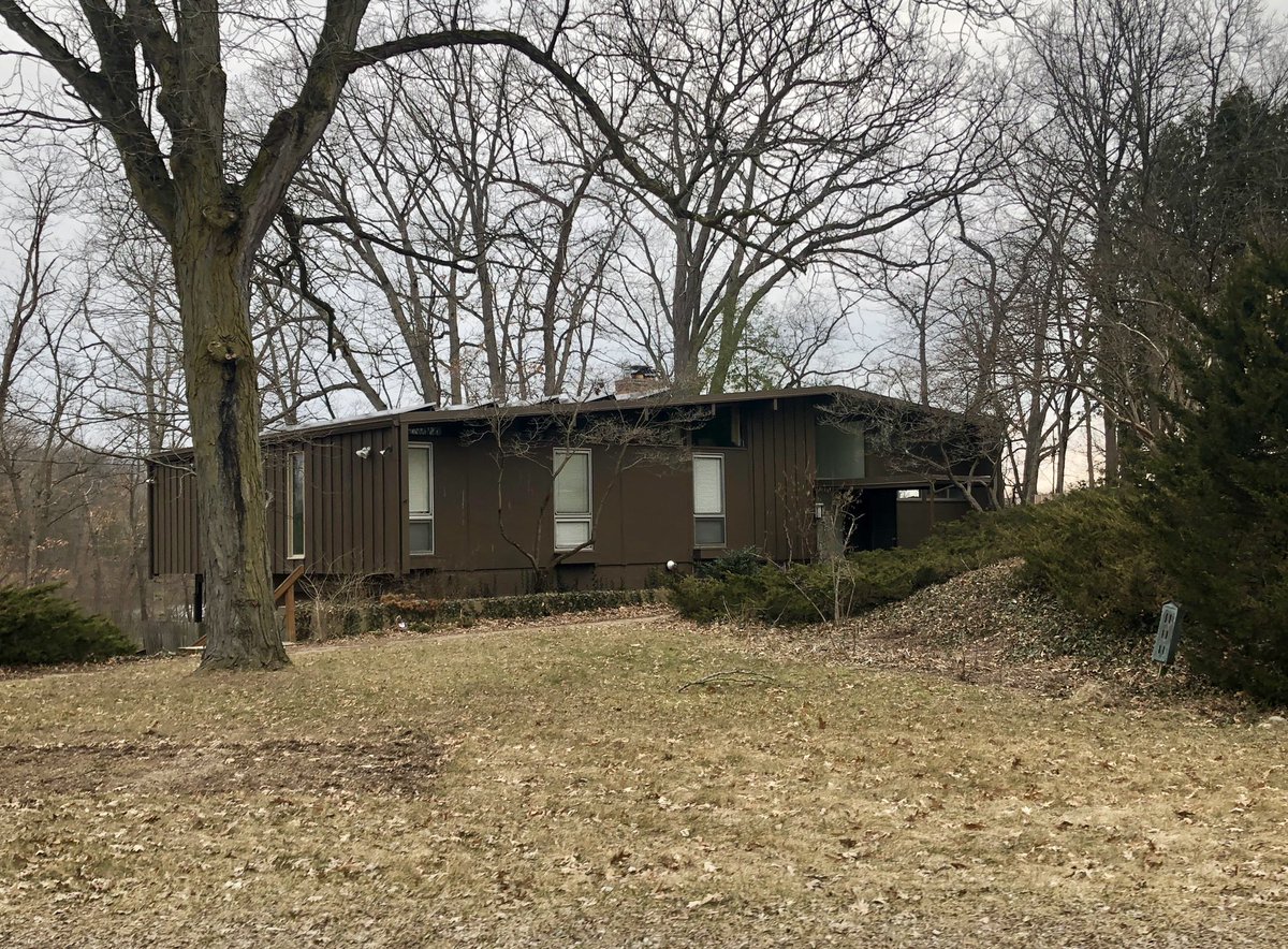 James Livingston, Forsyth House (1959) & Riverview House (1960) /// These were two of the earliest houses built in the neighborhood, one on the ravine side and the other with a view over the Huron River.