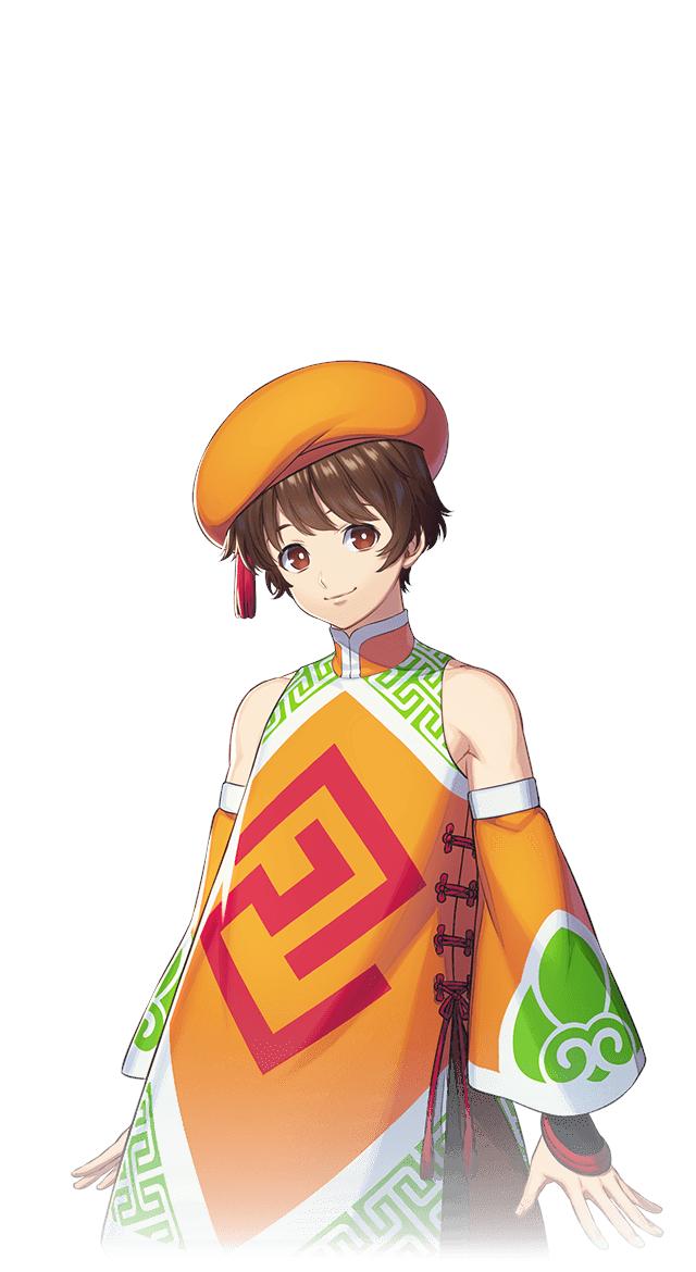 BAO (包 (パオ))CV: Shun HorieHeight/Weight: 153cm/40kgBirthday: 7/18Country: ChinaFighting style: Chinese kung fu + psychic powersBorn on a cursed day that only occurs every 200 years, Bao's parents abandoned him at a temple. At age 12, he began exhibiting strange powers.