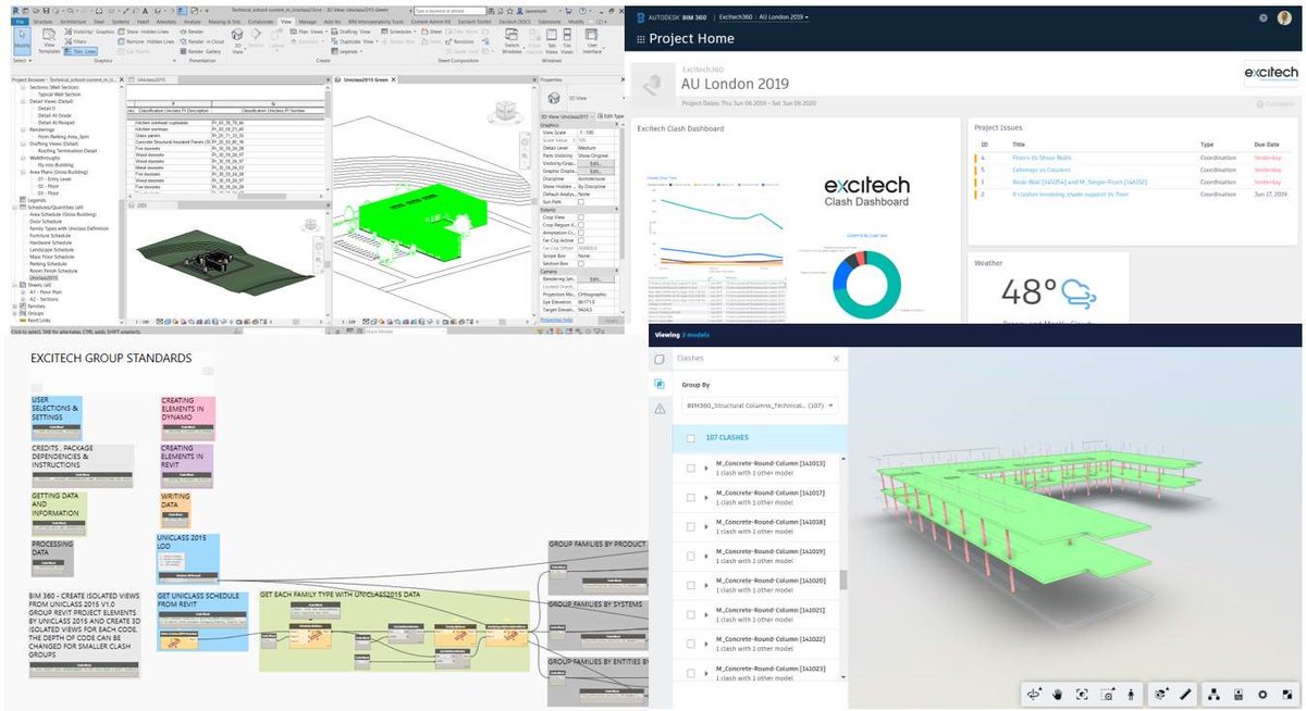 LawrenceH_'s tweet photo. Come and see what Excitech are doing at #AULondon with #BIM360 Model Coordination, #Dynamo, Revit and Power BI! Drop into our session, The Next Generation of Clash detection on Wed 19th June at 10:45 in session room 3. https://t.co/3P4r7cvLFz