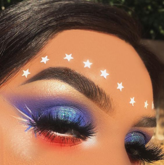 Entertainment Mesh On Twitter Cute Red White And Blue Makeup