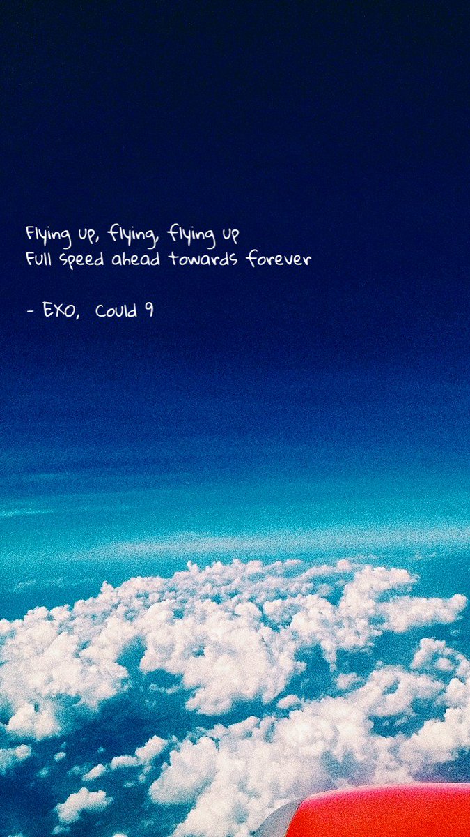 giaggling's tweet photo. #exo #could9 #wallpaper #words #songquote #quote #photography #blue #sky #bluesky #skyphotography #skywallpaper https://t.co/Jzkn92Eap6