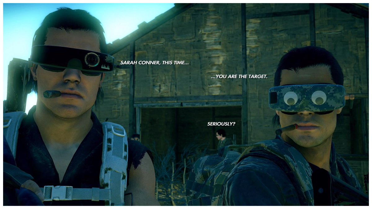 DaniBlazin's tweet photo. #GRCommunityCreations #GhostReconWildlands #ghosthighlights #VirtualPhotography #GhostRecon #GhostReconBreakpoint #TerminatorDLC #TerminatorDarkFate #lol THE GOOGLEY-EYES SHAKE WHEN HE MOVES HIS HEAD TOO! 😂 https://t.co/0U3i0X10Km