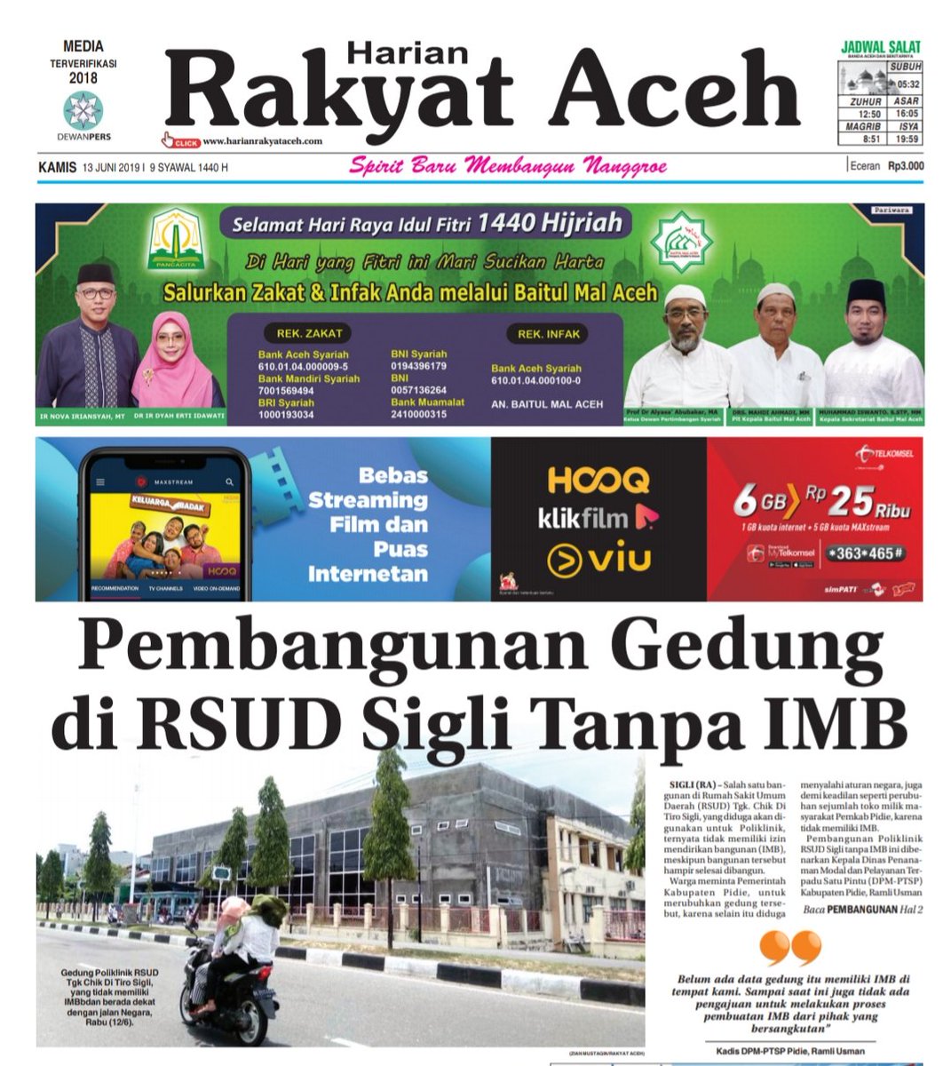 Kiban meunyoe na gedung Pemerintah hana IMB <a href="/niriansyah/">n. IRIANSYAH</a> <a href="/iloveaceh/">Komunitas @iloveaceh</a> <a href="/seputaraceh/">Seputar Aceh</a> ??

Apa sama, sekayak toko rakyat tak ada IMB lngsung di rubuhkan? @kitabmaop <a href="/yudiranda/">Yudi Randa</a> <a href="/Muhajiraja/">Muhajir Aja</a> ?

#AcehHebat