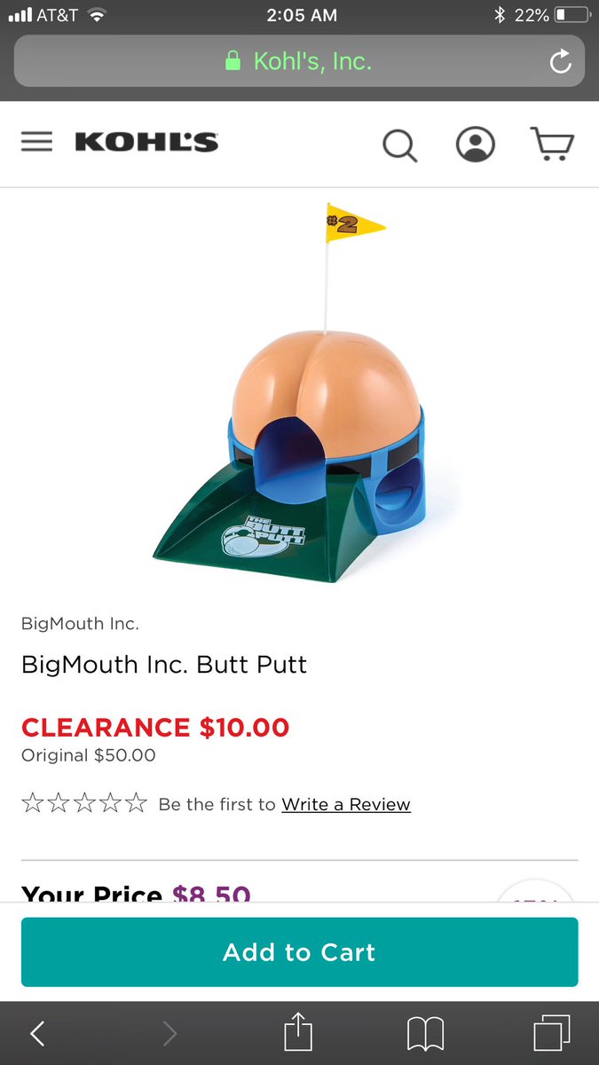 JeepersMedia's tweet photo. At Kohls the Butt Putt!
.
There are no pictures of the balls! What do you think those look like?
.
Was $50 Clearance $10 but your price is you act now is $8.50 #fail #FailToy #MikeMozart #Jeepersmedia https://t.co/0amlZcMrsl