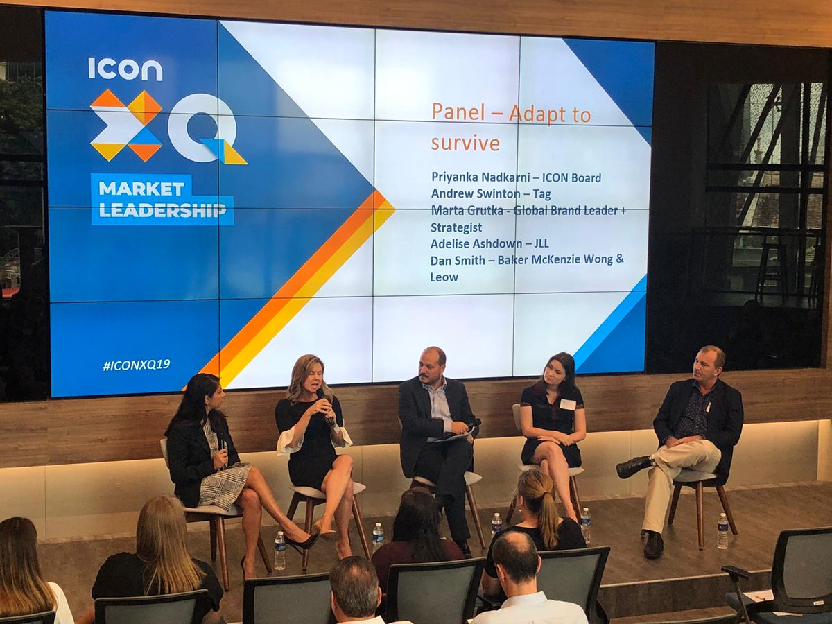 ICONAPAC's tweet image. The first panel is up....adapt to survive....#ICONXQ2019